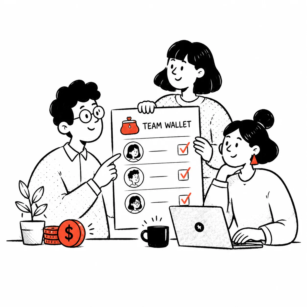 How to manage a team wallet